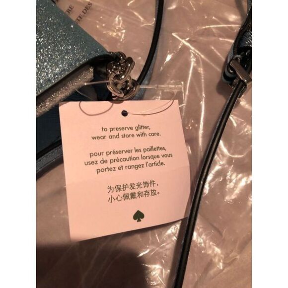 NWT Kate Spade Glitter Flap Crossbody - Picture 4 of 5